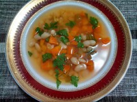 Sopa de feijão branco (40 minutos)
