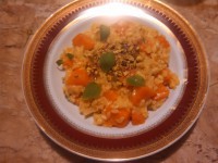 Risoto de abóbora e pistache (30 minutos)