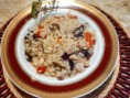 Risoto de Bacon com cogumelos (30 minutos)